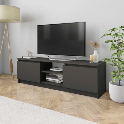 vidaXL szürke forgácslap TV-szekrény 120 x 30 x 35,5 cm