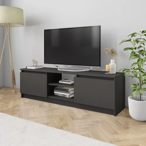 vidaXL szürke szerelt fa TV-szekrény 120 x 30 x 35,5 cm