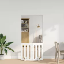   vidaXL Hajtható állatkerítés 2 pcs Fehér 100,5 x 38 x 70 cm Mérnöki fa