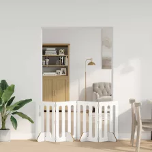   vidaXL Hajtható állatkerítés 4 pcs Fehér 201 x 38 x 70 cm Mérnöki fa