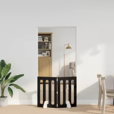  vidaXL Hajtható állatkerítés 2 pcs Fekete Tölgy 100,5 x 38 x 70 cm