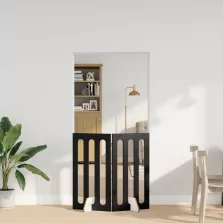   vidaXL Hajtható állatkerítés 2 pcs Fekete Tölgy 100,5 x 38 x 90 cm