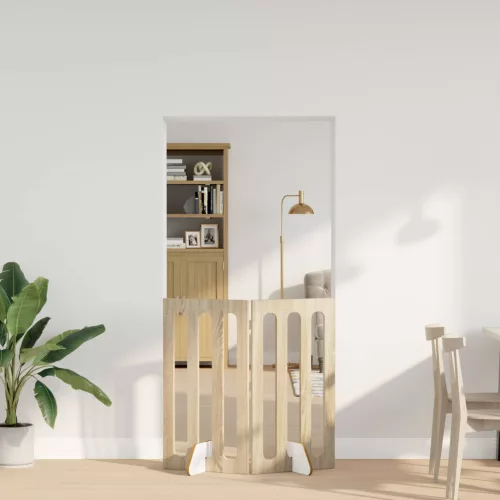 vidaXL Hajtható állatkerítés 2 pcs Sonoma tölgy 100,5 x 38 x 90 cm