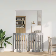   vidaXL Hajtható állatkerítés 4 pcs Szürke Sonoma 201 x 38 x 90 cm