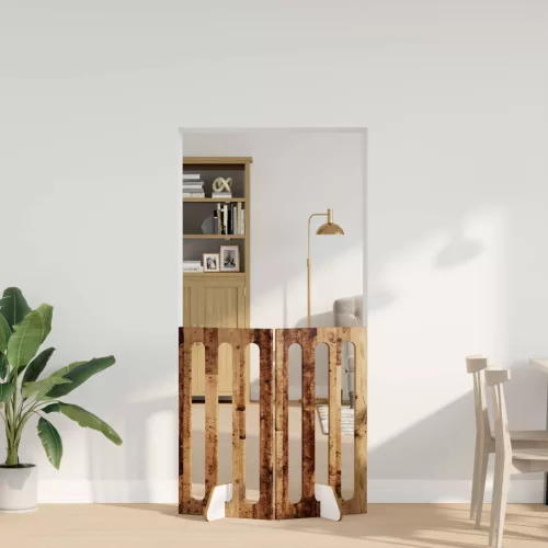vidaXL Hajtható állatkerítés 2 pcs Tölgyfa 100,5 x 38 x 90 cm