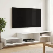   vidaXL Falsítható TV Szekrény Falra szerelhető Fehér 150 x 28 x 26 cm