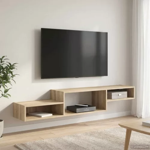 vidaXL Falsítható TV Szekrény Falra szerelhető Sonoma Tölgy