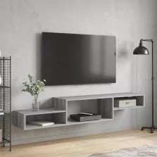   vidaXL Falsítható TV Szekrény Falra szerelhető Szürke Sonoma