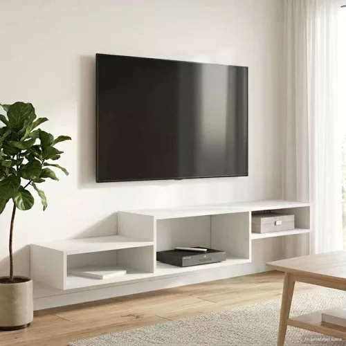 vidaXL Falsítható TV Szekrény Falra szerelhető Antik Fa