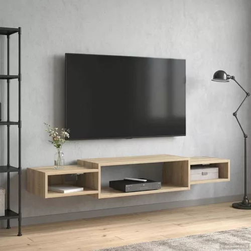 vidaXL Falsítható TV Szekrény Falra szerelhető Sonoma Tölgy