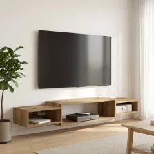   vidaXL Falsítható TV Szekrény Falra szerelhető Kézműves Tölgy