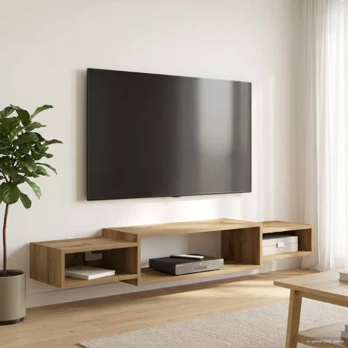 vidaXL Falsítható TV Szekrény Falra szerelhető Kézműves Tölgy
