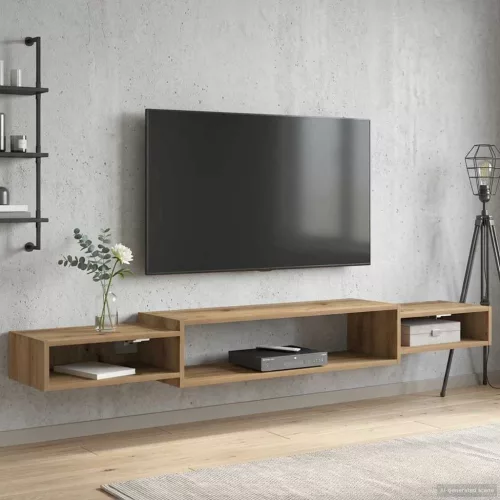 vidaXL Falsítható TV Szekrény Falra szerelhető Kézműves Tölgy