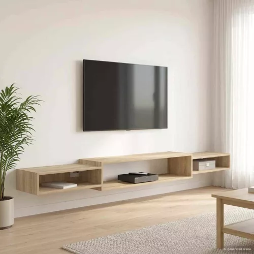 vidaXL Falsítható TV Szekrény Falra szerelhető Sonoma Tölgy