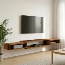vidaXL Falsítható TV Szekrény Falra szerelhető Antik Fa