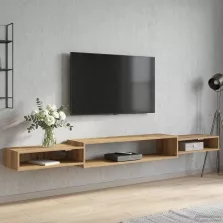   vidaXL Falsítható TV Szekrény Falra szerelhető Kézműves Tölgy