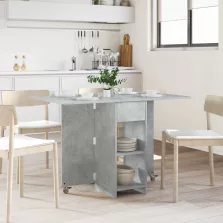   vidaXL Étkezőasztal 115 x 70 x 75 cm Szerelt Fa Betonszürke