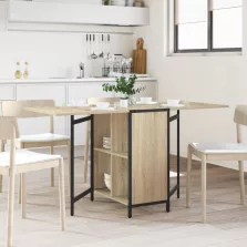   vidaXL Étkezőasztal 144 x 60 x 75 cm Szerelt Fa Sonoma Tölgy