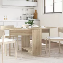   vidaXL Étkezőasztal 138 x 70 x 73,5 cm Szerelt Fa Sonoma Tölgy