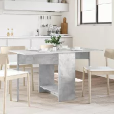   vidaXL Étkezőasztal 138 x 70 x 73,5 cm Szerelt Fa Betonszürke