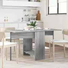   vidaXL Étkezőasztal 138 x 70 x 73,5 cm Szerelt Fa Szürke Sonoma