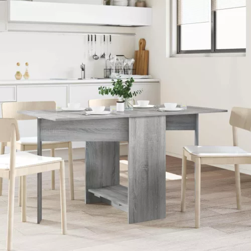 vidaXL Étkezőasztal 138 x 70 x 73,5 cm Szerelt Fa Szürke Sonoma