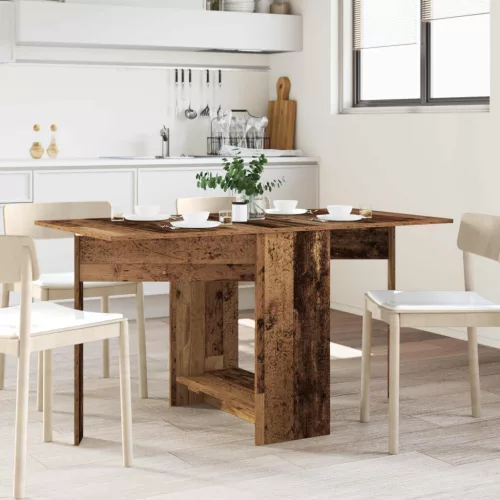 vidaXL Étkezőasztal 138 x 70 x 73,5 cm Szerelt Fa Antik Fa