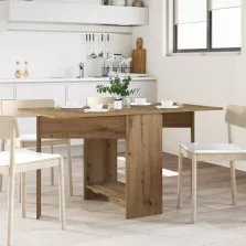   vidaXL Étkezőasztal 138 x 70 x 73,5 cm Szerelt Fa Kézműves Tölgy