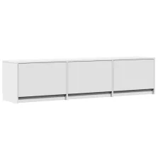   vidaXL TV szekrény leddel fiókkal Fehér 165 x 34 x 40 cm Faanyag