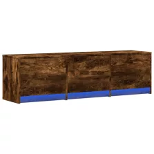   vidaXL TV szekrény leddel Füstölt tölgy 140 x 34 x 40 cm Faanyag