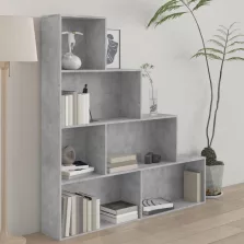   vidaXL betonszürke szerelt fa könyvszekrény/térelválasztó 155x24x160cm