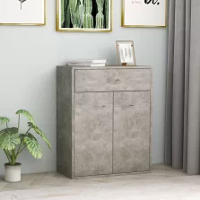   vidaXL betonszürke szerelt fa tálalószekrény 60 x 30 x 75 cm