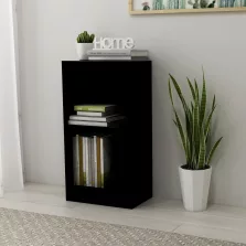 vidaXL fekete szerelt fa könyvszekrény 40x24x75 cm