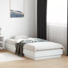 vidaXL Padlós ágykeret Fehér 80 x 200 cm Szerelt Fa