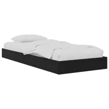   vidaXL Padlós ágykeret Fekete Tölgy 80 x 200 cm Szerelt Fa
