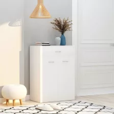 vidaXL fehér szerelt fa cipősszekrény 60 x 35 x 84 cm