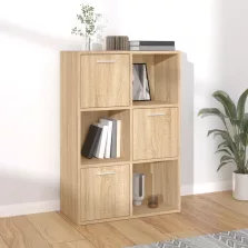   vidaXL sonoma tölgy színű szerelt fa tárolószekrény 60 x 29,5 x 90 cm