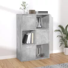   vidaXL betonszürke szerelt fa tárolószekrény 60 x 29,5 x 90 cm