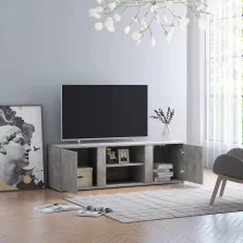 vidaXL betonszürke szerelt fa TV-szekrény 120 x 34 x 37 cm
