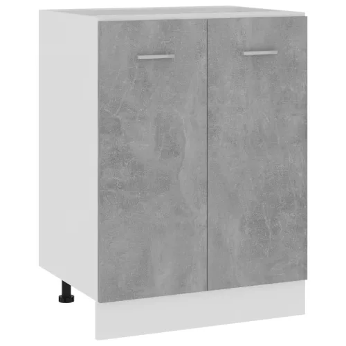 vidaXL betonszürke szerelt fa alsószekrény 60 x 46 x 81,5 cm