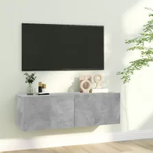 vidaXL betonszürke szerelt fa TV-szekrény 100 x 30 x 30 cm