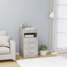   vidaXL betonszürke szerelt fa fiókos szekrény 40 x 50 x 76 cm