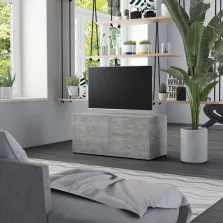 vidaXL betonszürke szerelt fa TV-szekrény 80 x 34 x 36 cm