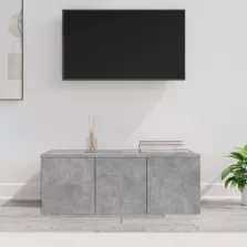 vidaXL betonszürke szerelt fa TV-szekrény 80 x 34 x 30 cm
