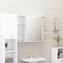   vidaXL fehér szerelt fa fürdőszobai tükör 80 x 20,5 x 64 cm