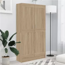   vidaXL sonoma tölgy színű szerelt fa könyvszekrény 82,5x30,5x150 cm
