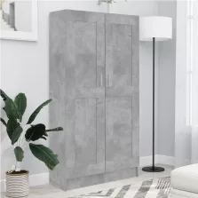   vidaXL betonszürke szerelt fa könyvszekrény 82,5 x 30,5 x 150 cm