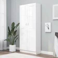   vidaXL fehér szerelt fa könyvszekrény 82,5 x 30,5 x 185,5 cm