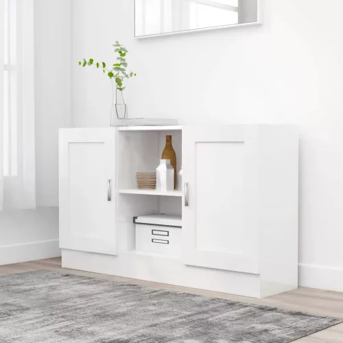 vidaXL fehér szerelt fa tálalószekrény 120 x 30,5 x 70 cm