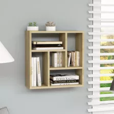   vidaXL sonoma tölgy szerelt fa fali polc 45,1 x 16 x 45,1 cm